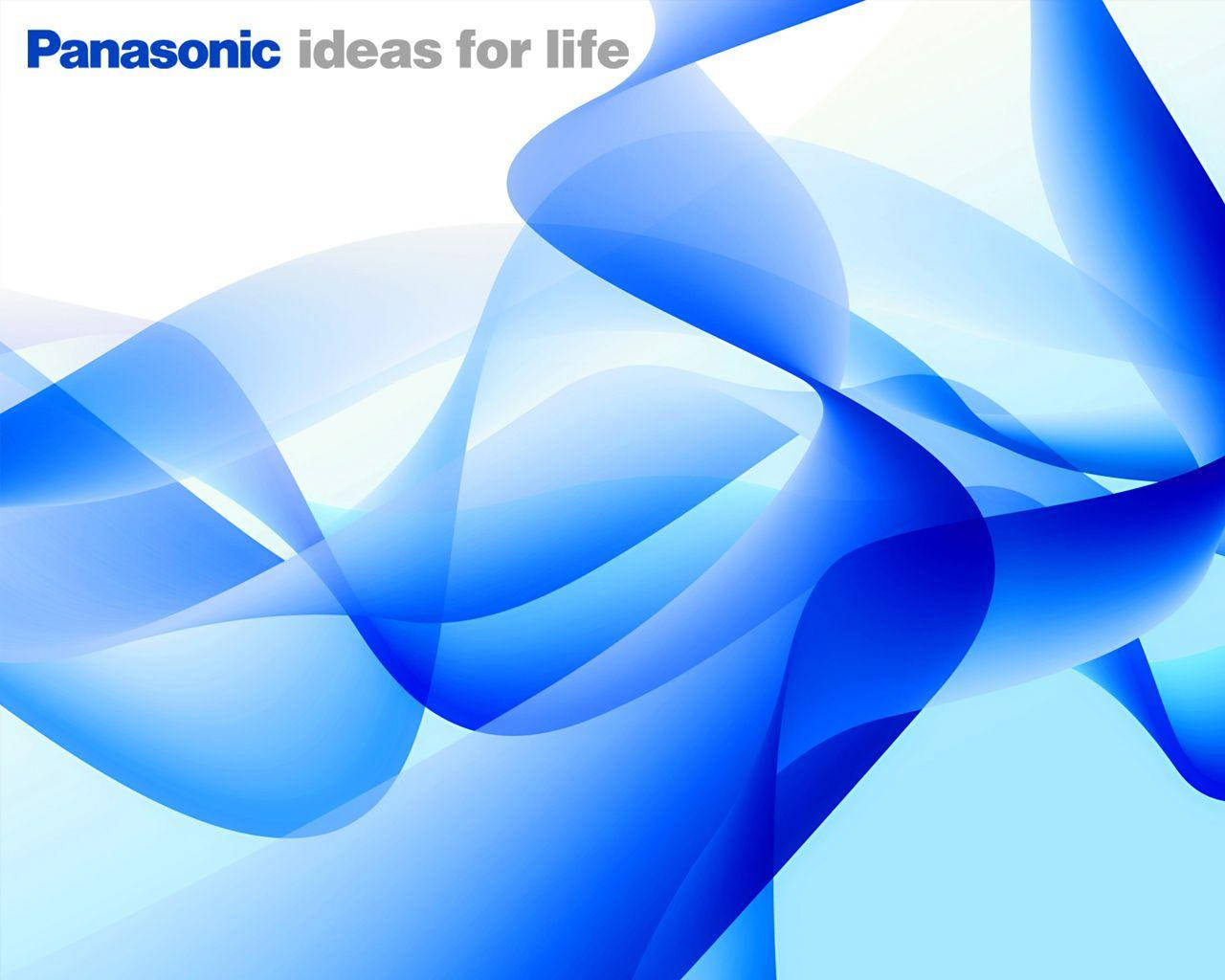 Panasonic White And Blue Abstract Background