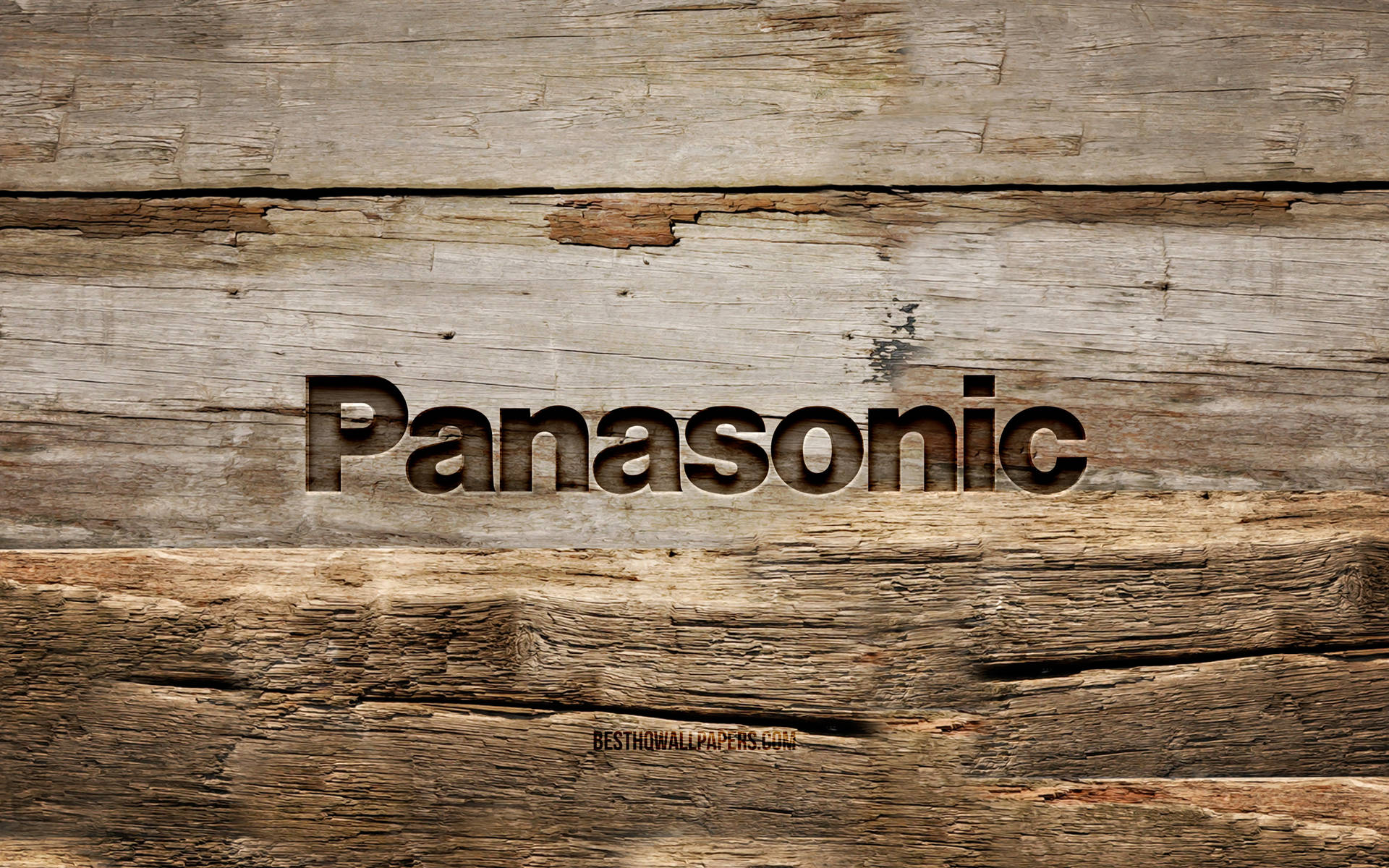 Panasonic Wooden Background
