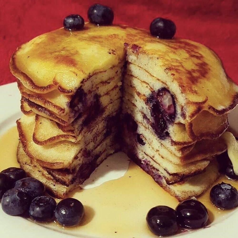 Pancake With Buttermilk Sauce Background