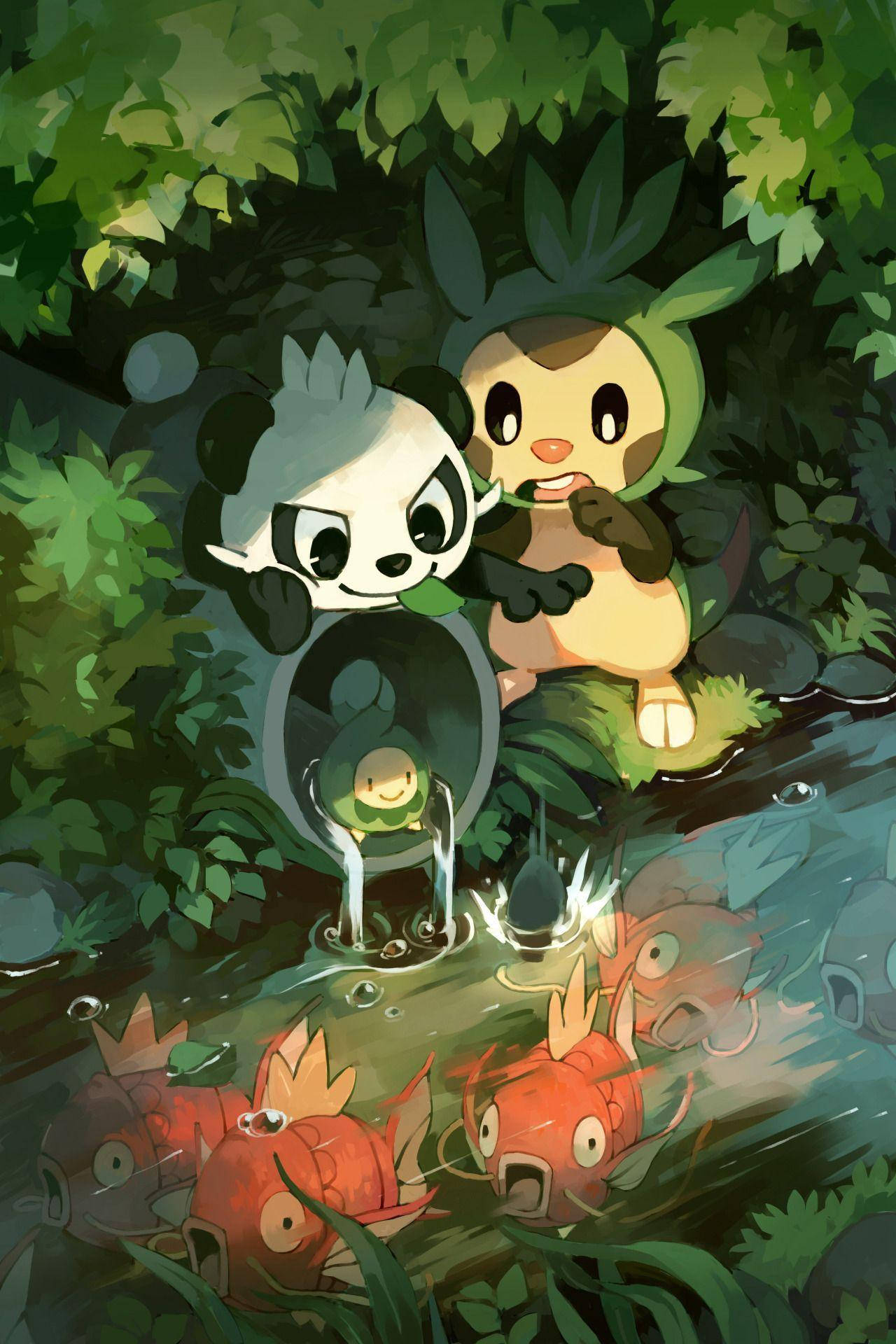 Pancham, Chespin, And Budew