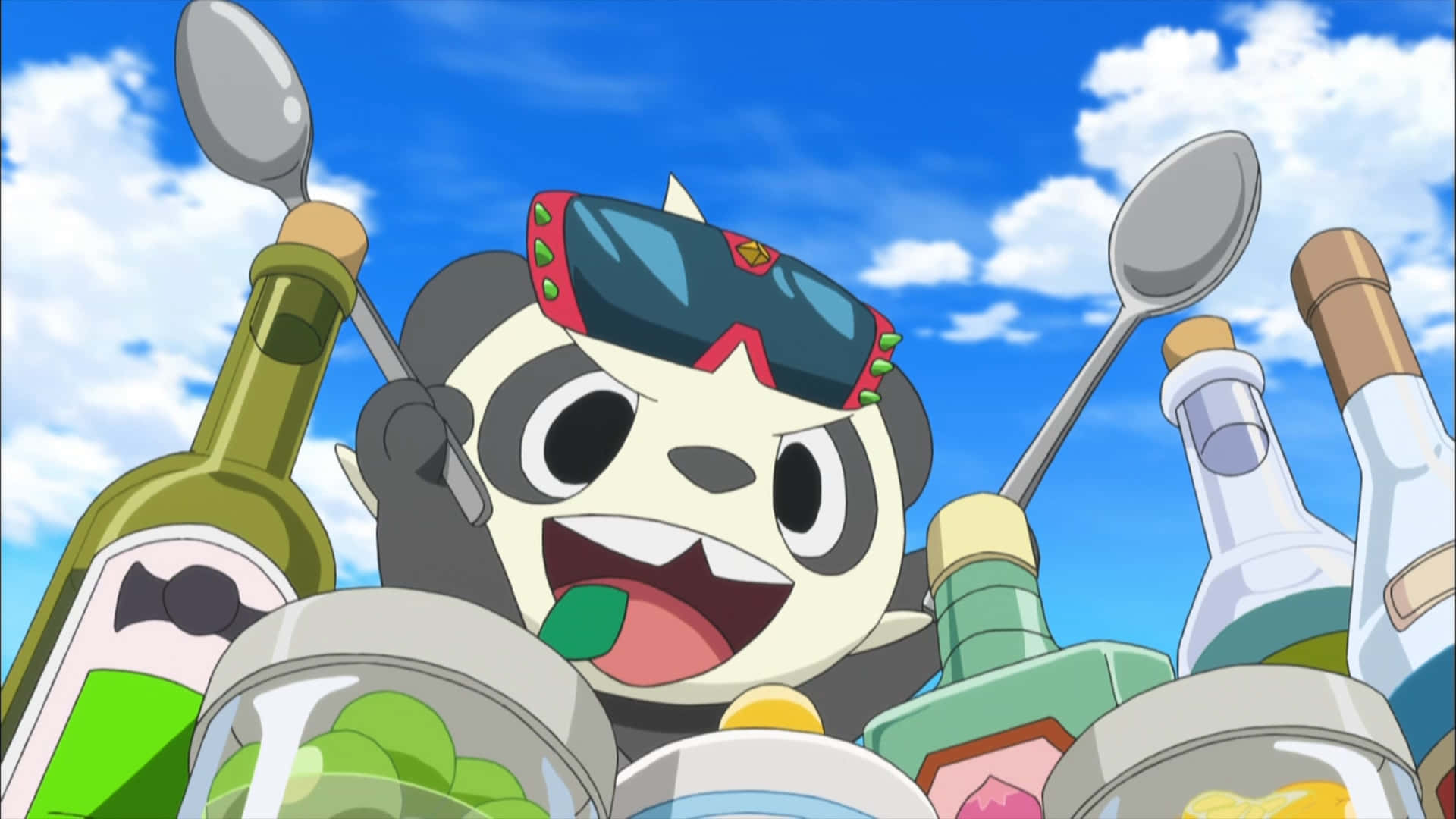 Pancham Holding Spoons Background
