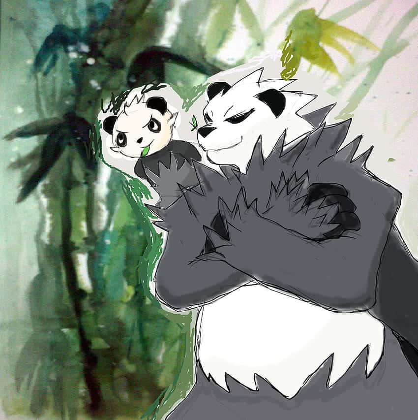 Pancham On Pangoro Shoulder Background