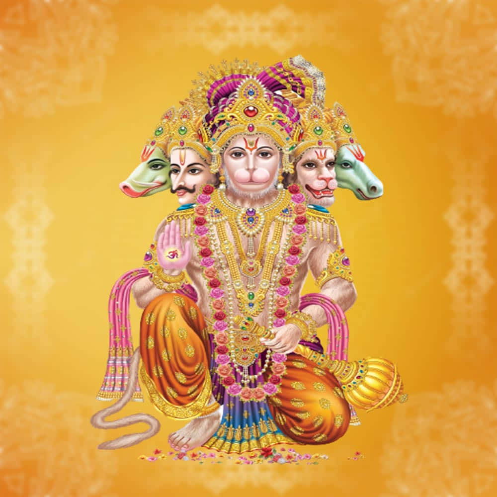 Panchamukha Hanuman Art Background