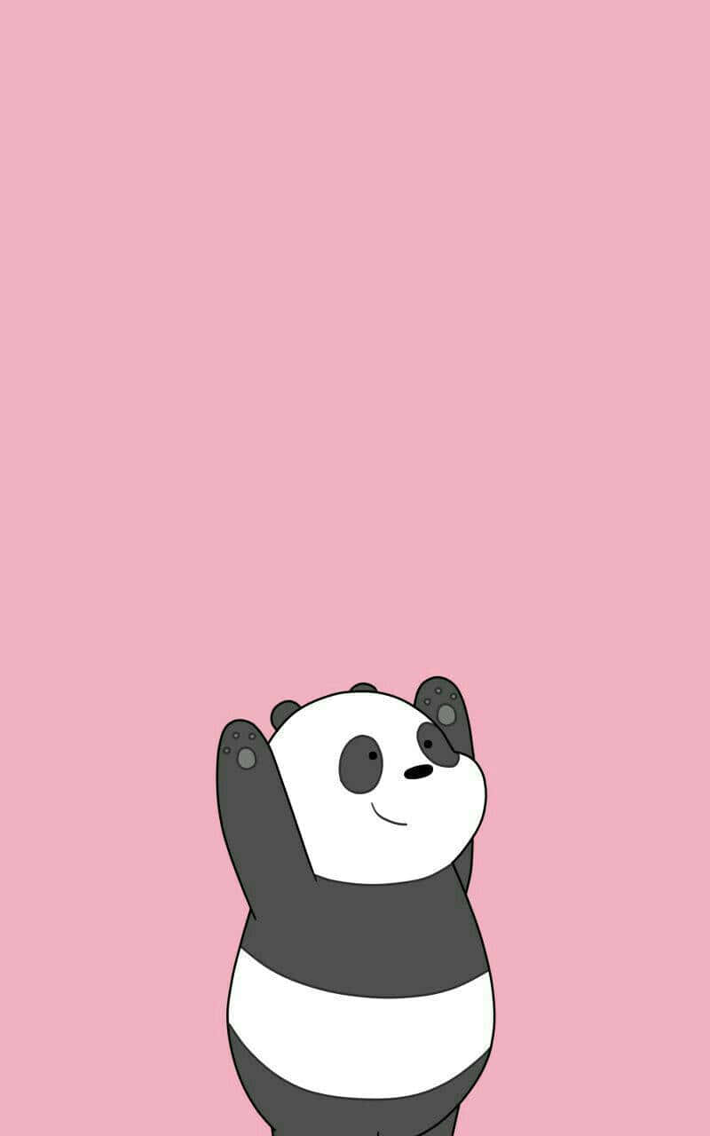 Panda Waving We Bare Bears