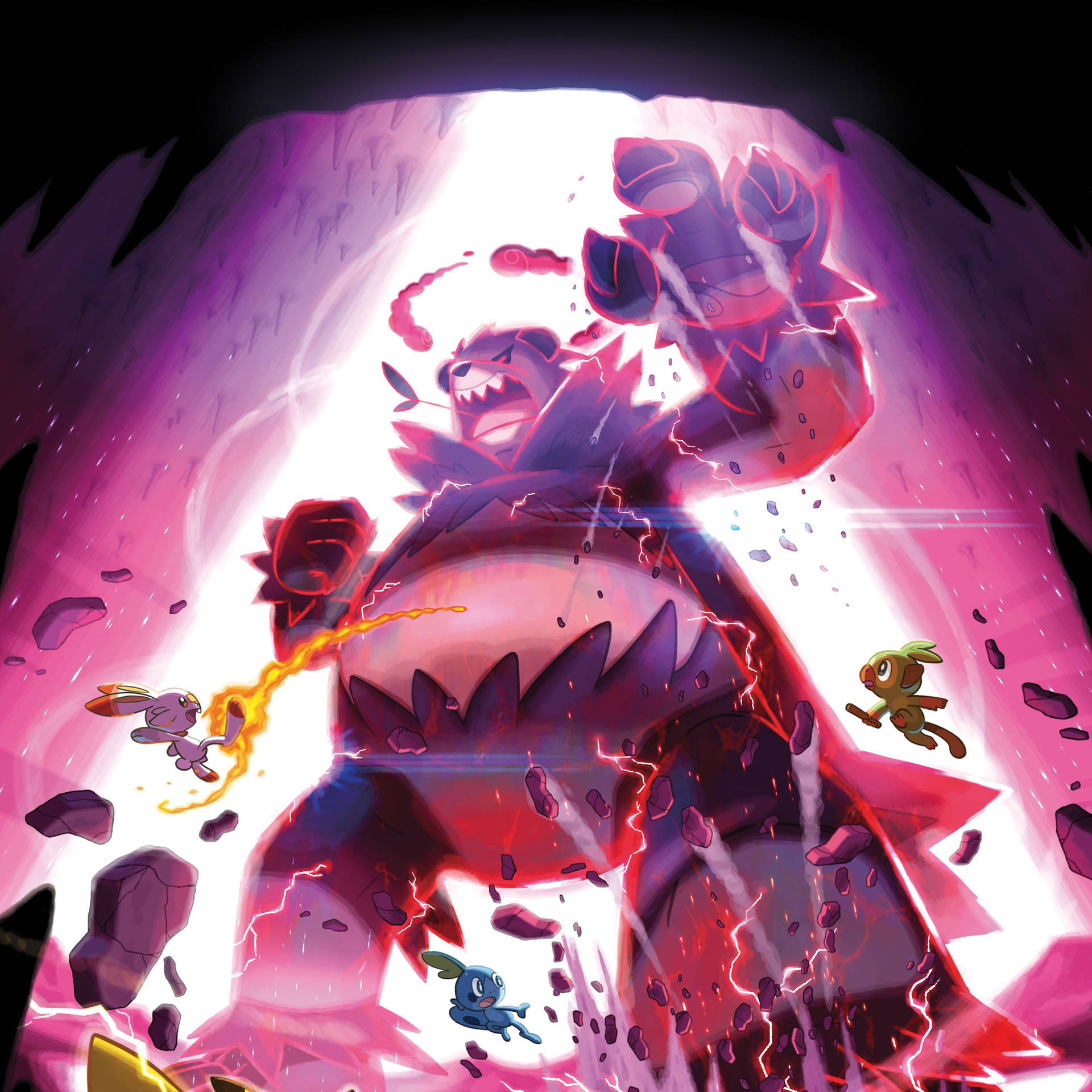 Pangoro In Pokemon Sword And Shield Background