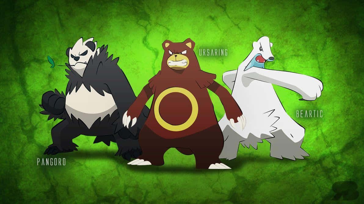 Pangoro Ursaring And Beartic Background