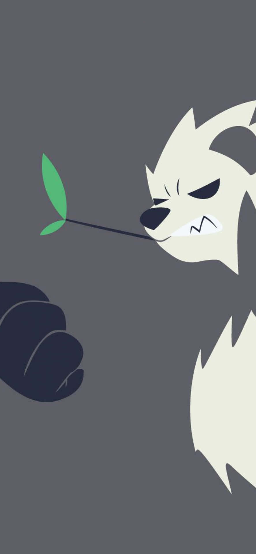 Pangoro With Leaf Vector Art