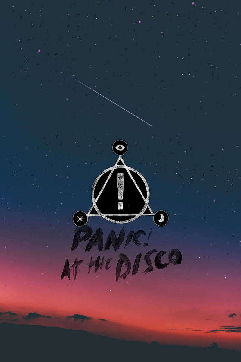 Panic! At The Disco Logo Night Sky Background