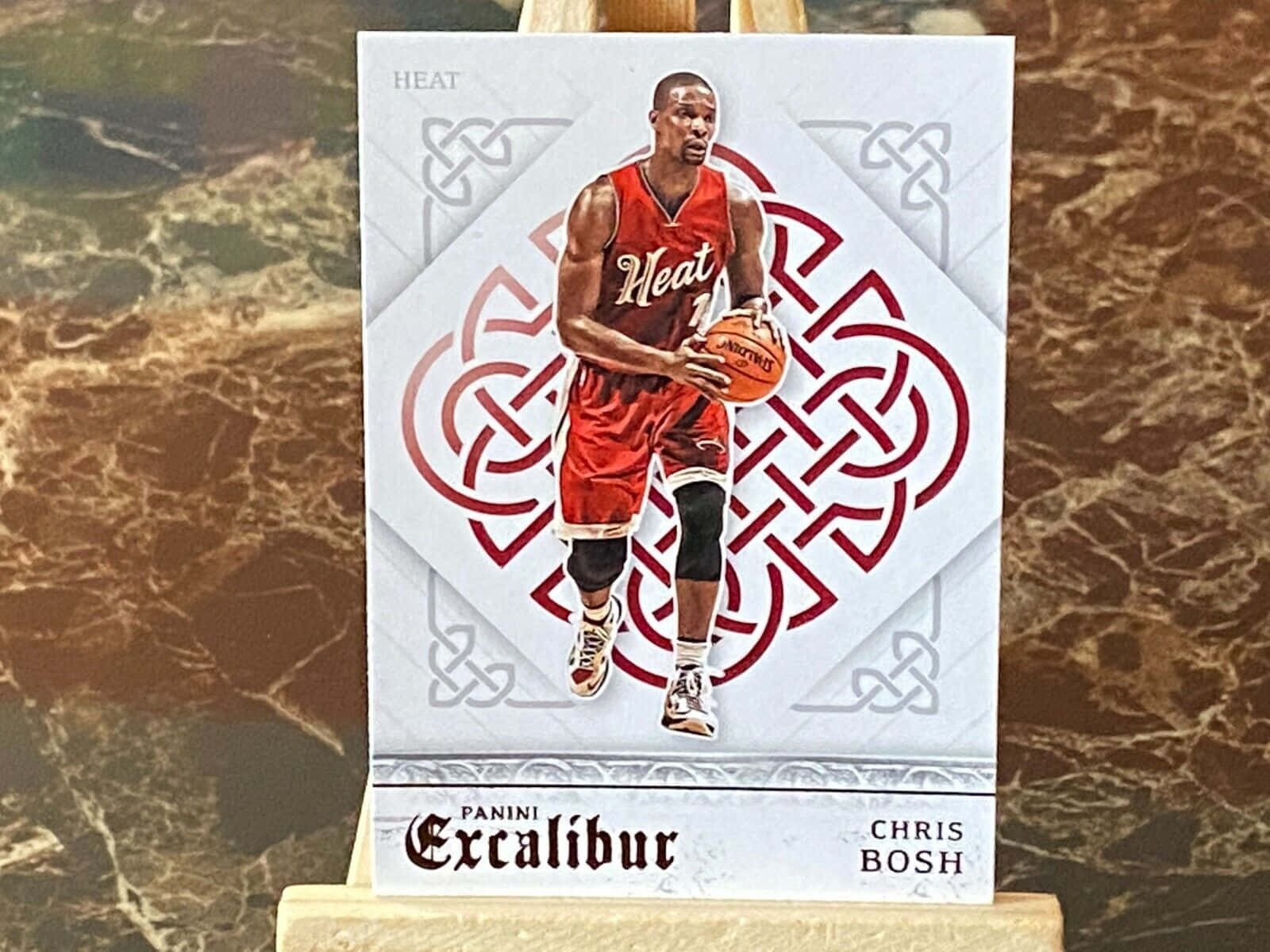 Panini Excalibur Chris Bosh Basketball Card Background