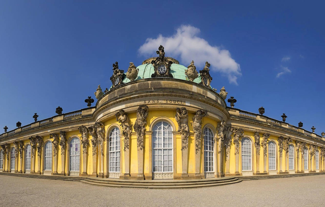 Panorama Of Sanssouci Palace Potsdam Background