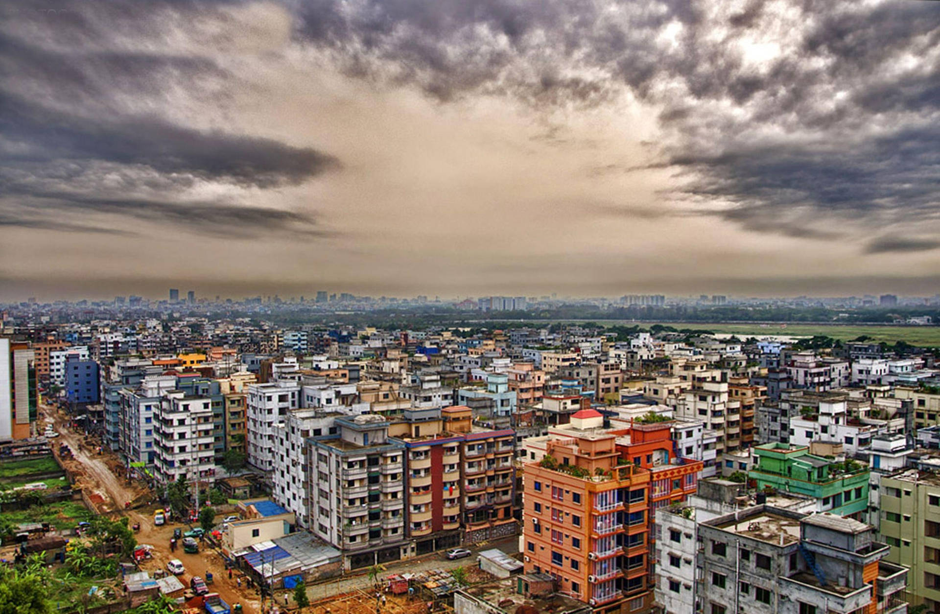 Panorama View In Bangladesh Dhaka Background