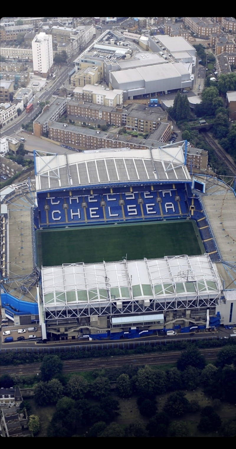 Panoramic Aerial View Of Stamford Bridge Background