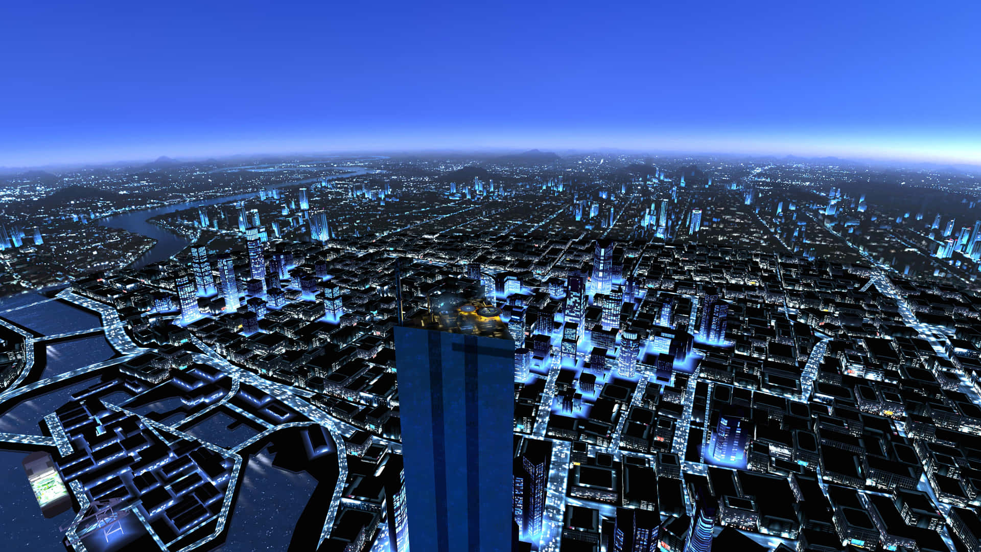 Panoramic City View From The Shard Background