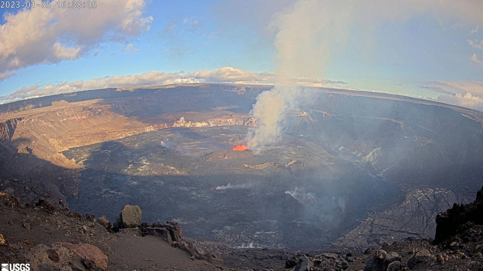 Panoramic Shot Kilauea Volcano