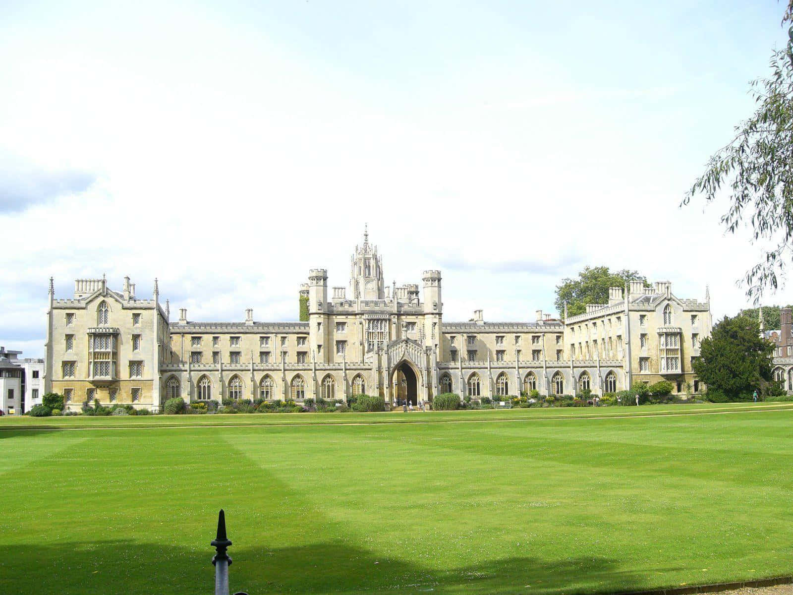 Panoramic View Of The Historic St. John's College, Cambridge University Background