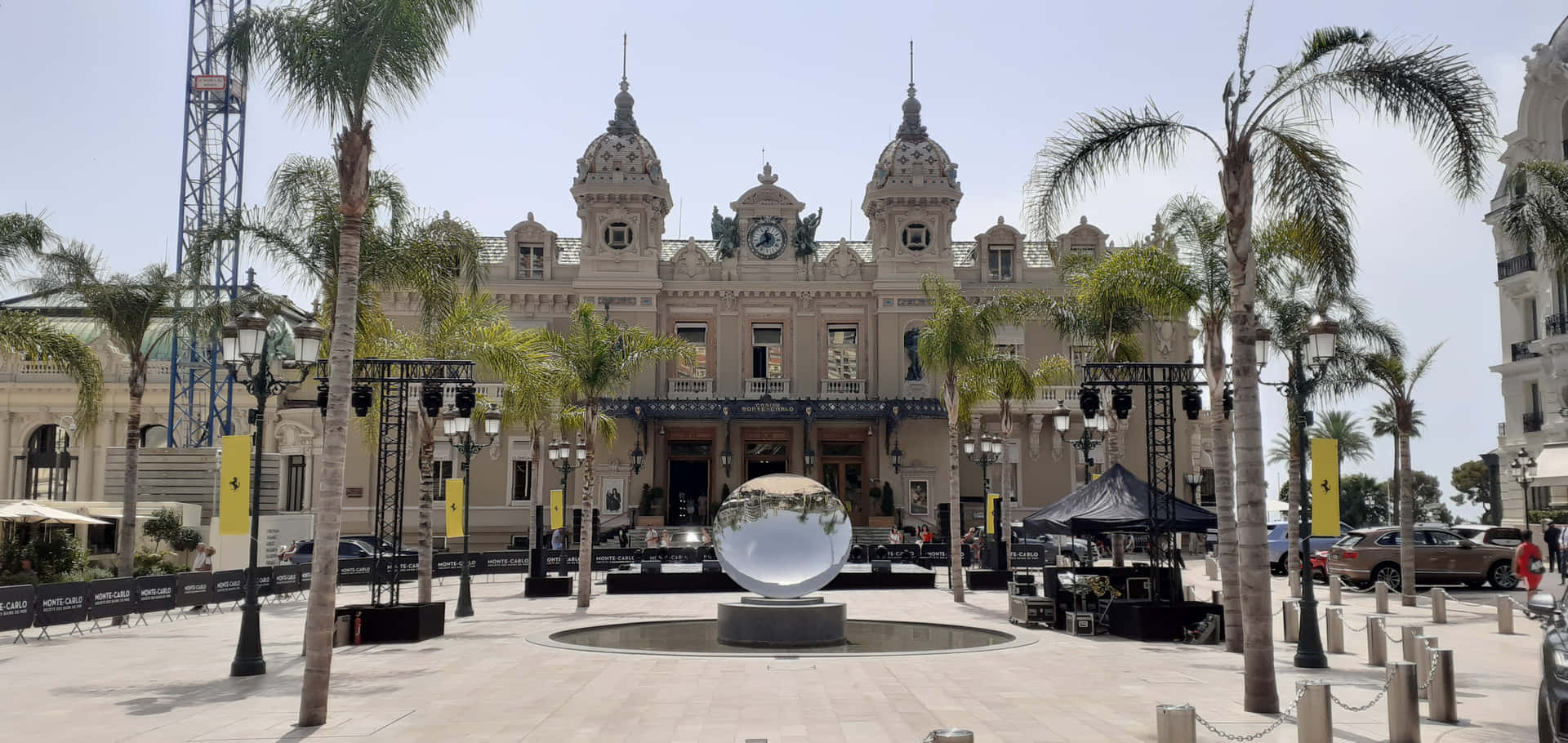 Panoramic View Of The Iconic Casino De Monte Carlo Background