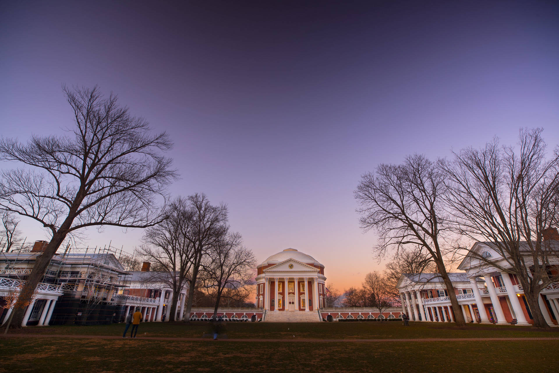 Panoramic View Of The University Of Virginia Campus Background