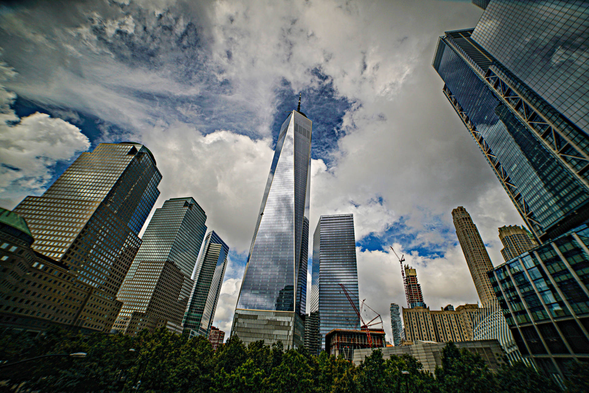 Panoramic World Trade Center Background