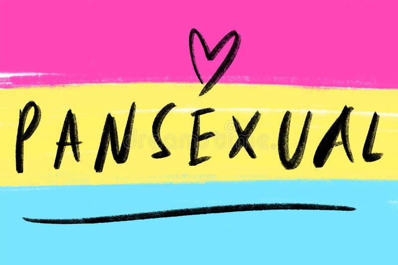Pansexual Crayon Texture Background