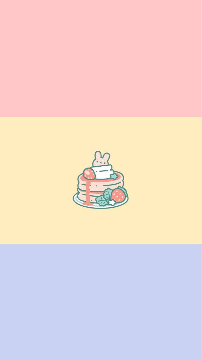 Pansexual Flag Pastel Pancake Background