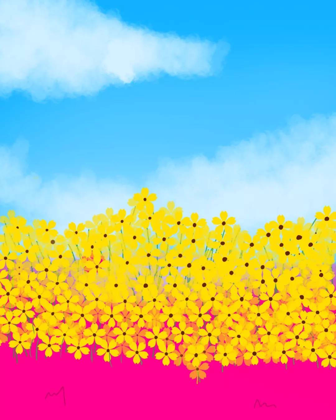 Pansexual Flowers And Sky Art