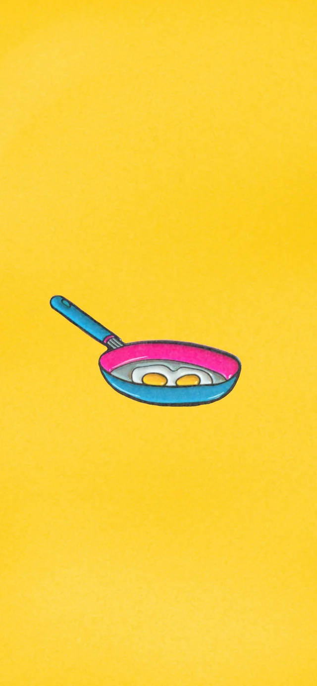 Pansexual Frying Pan And Eggs Background