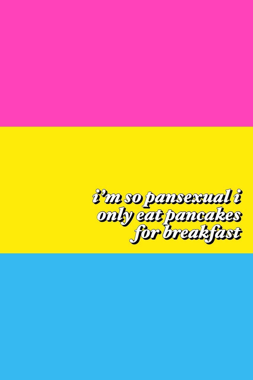 Pansexual Pancakes For Breakfast Background