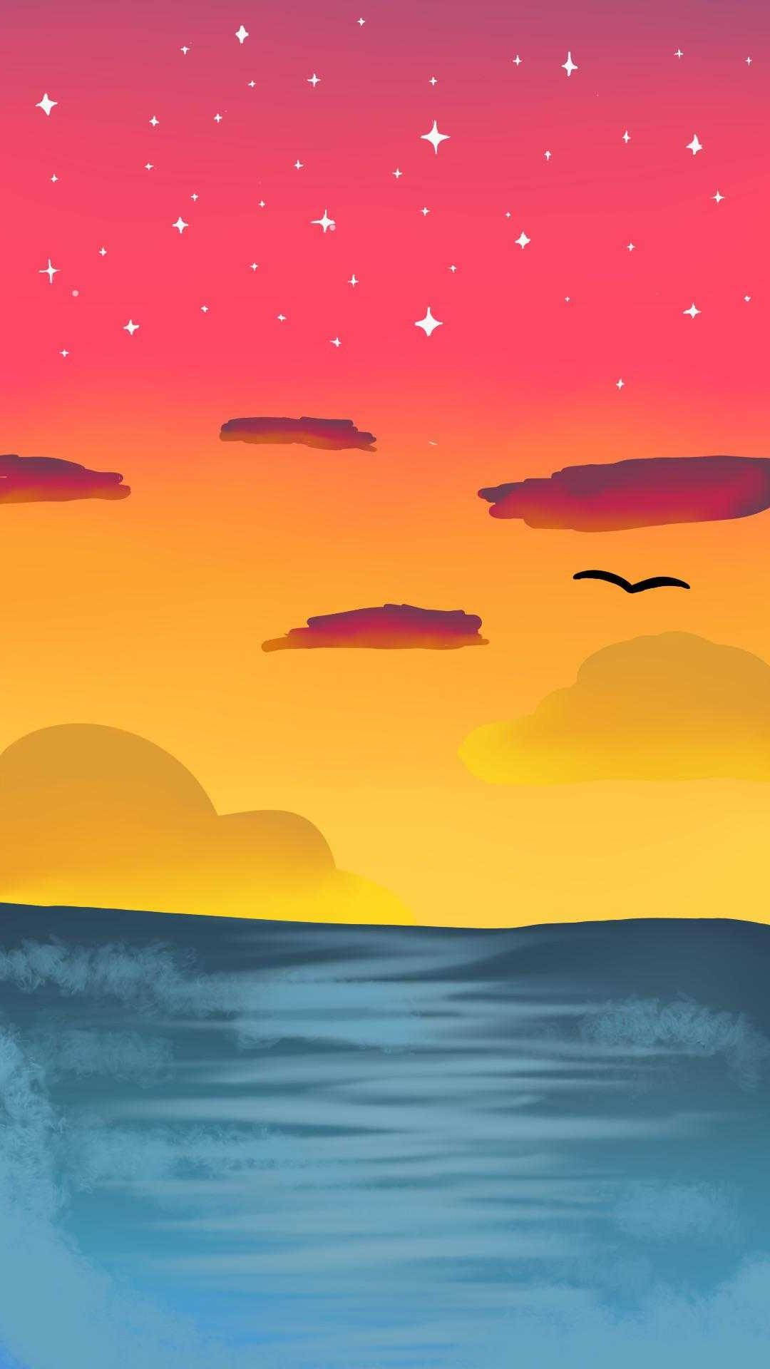 Pansexual Sea And Sky Background