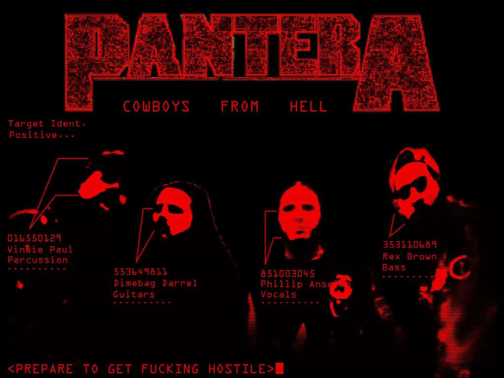 Pantera Cowboys From Hell Background