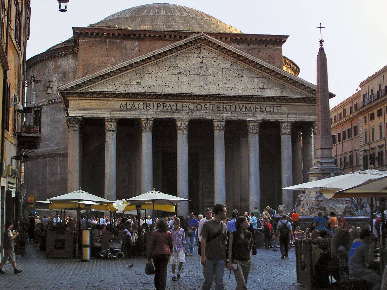 Pantheon Busy Day Background