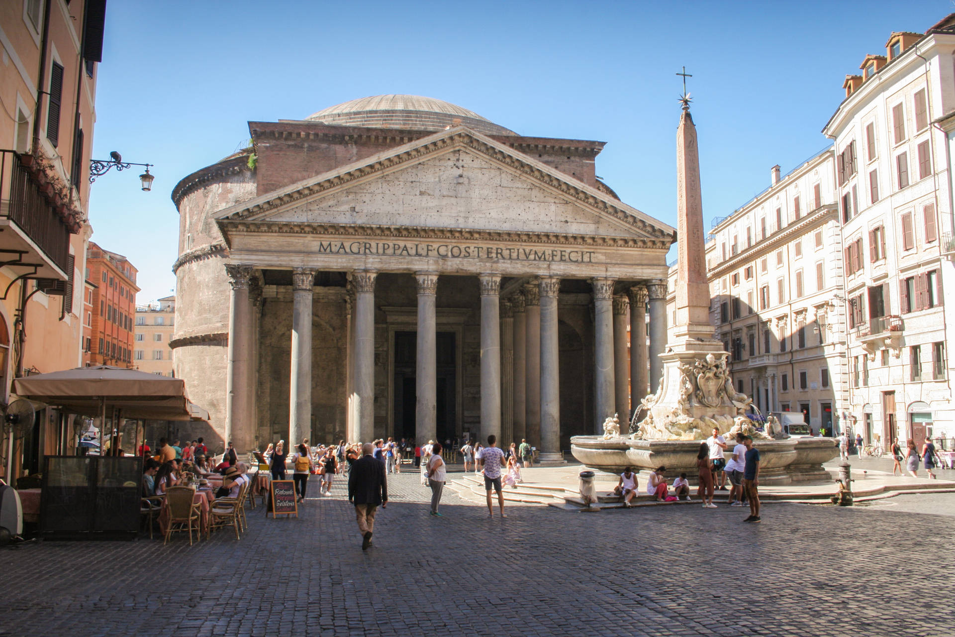 Pantheon Front View Background