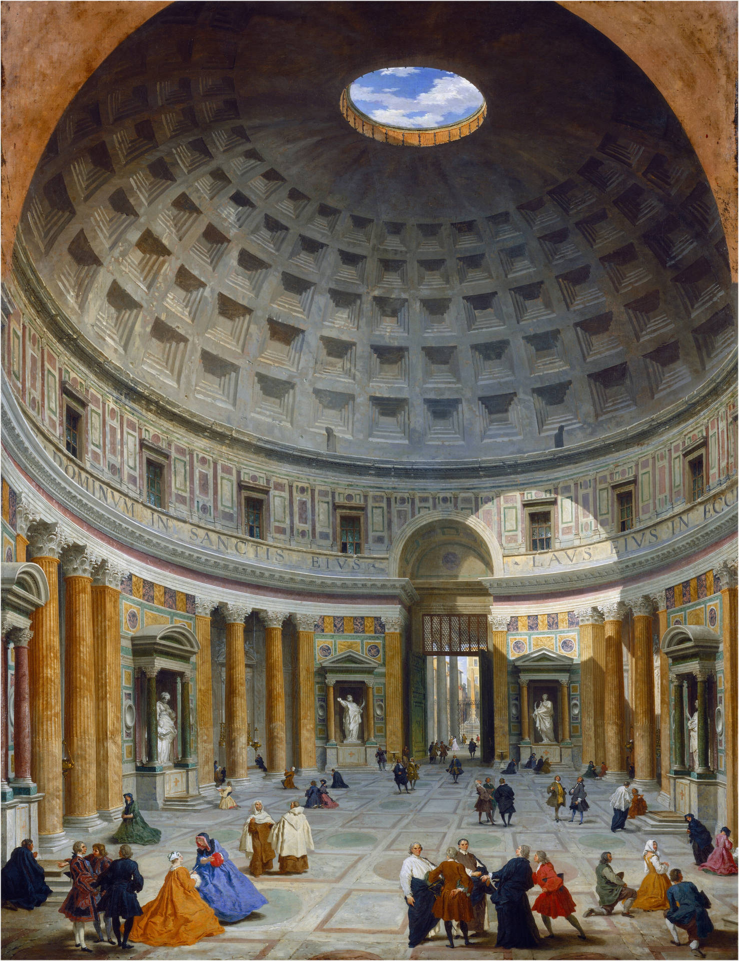 Pantheon Interior Art Background