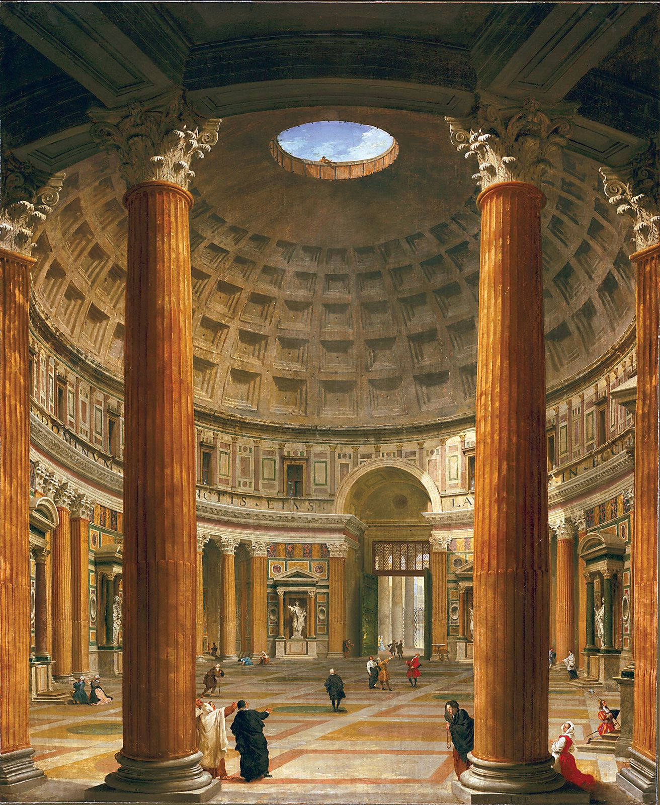 Pantheon Interior Renaissance Art Background