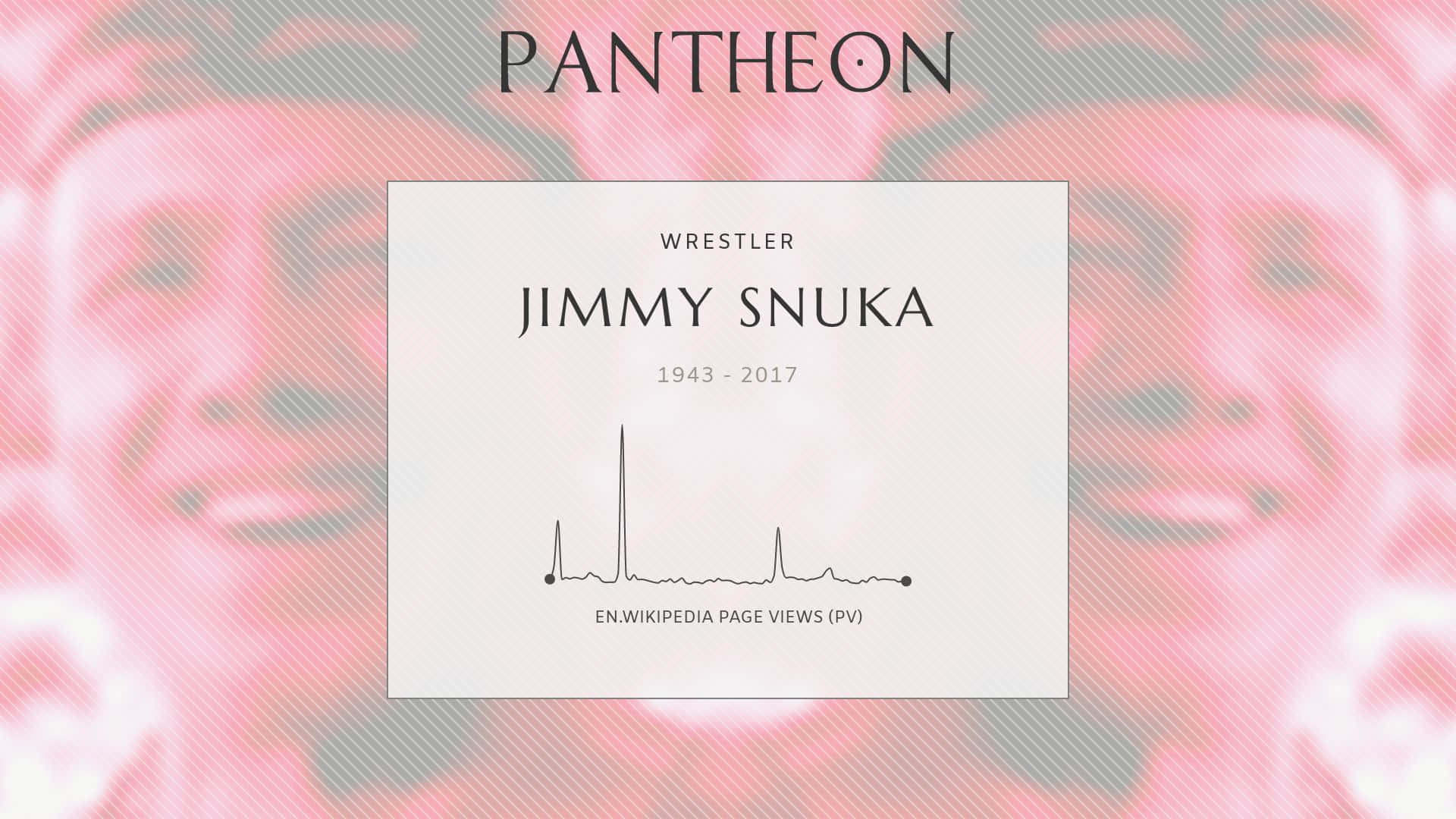 Pantheon Jimmy Snuka Poster Cover Background