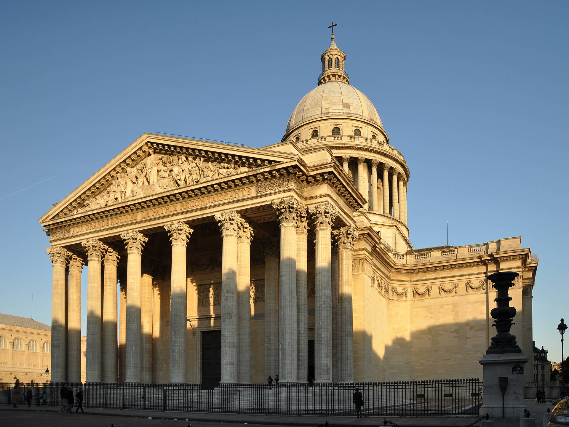 Pantheon Morning Light Background