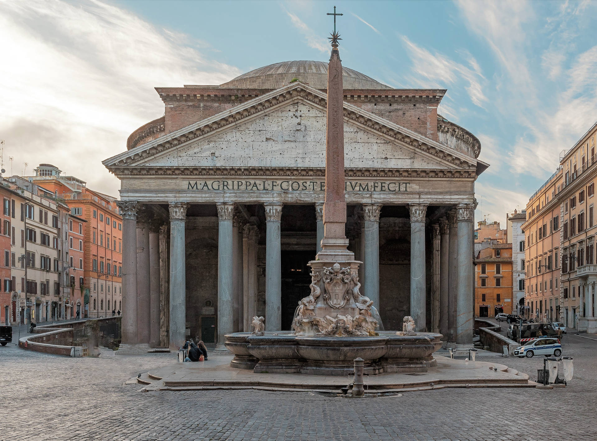 Pantheon With Macuteo Obelisk Background