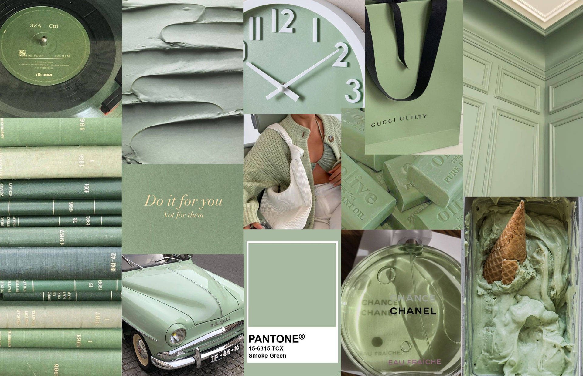 Pantone Color Palette Sage Green