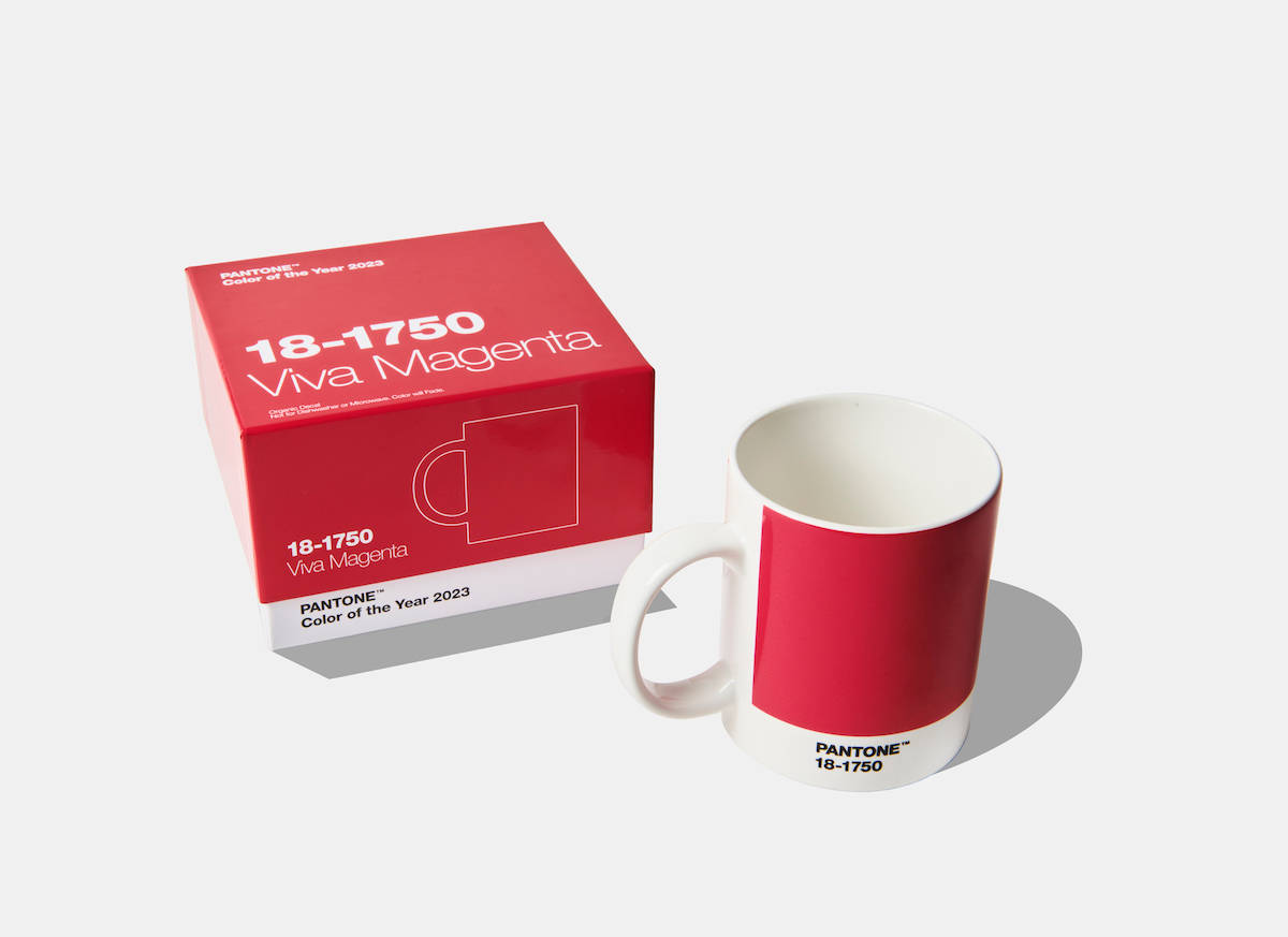 Pantone Viva Magenta Mug And Box