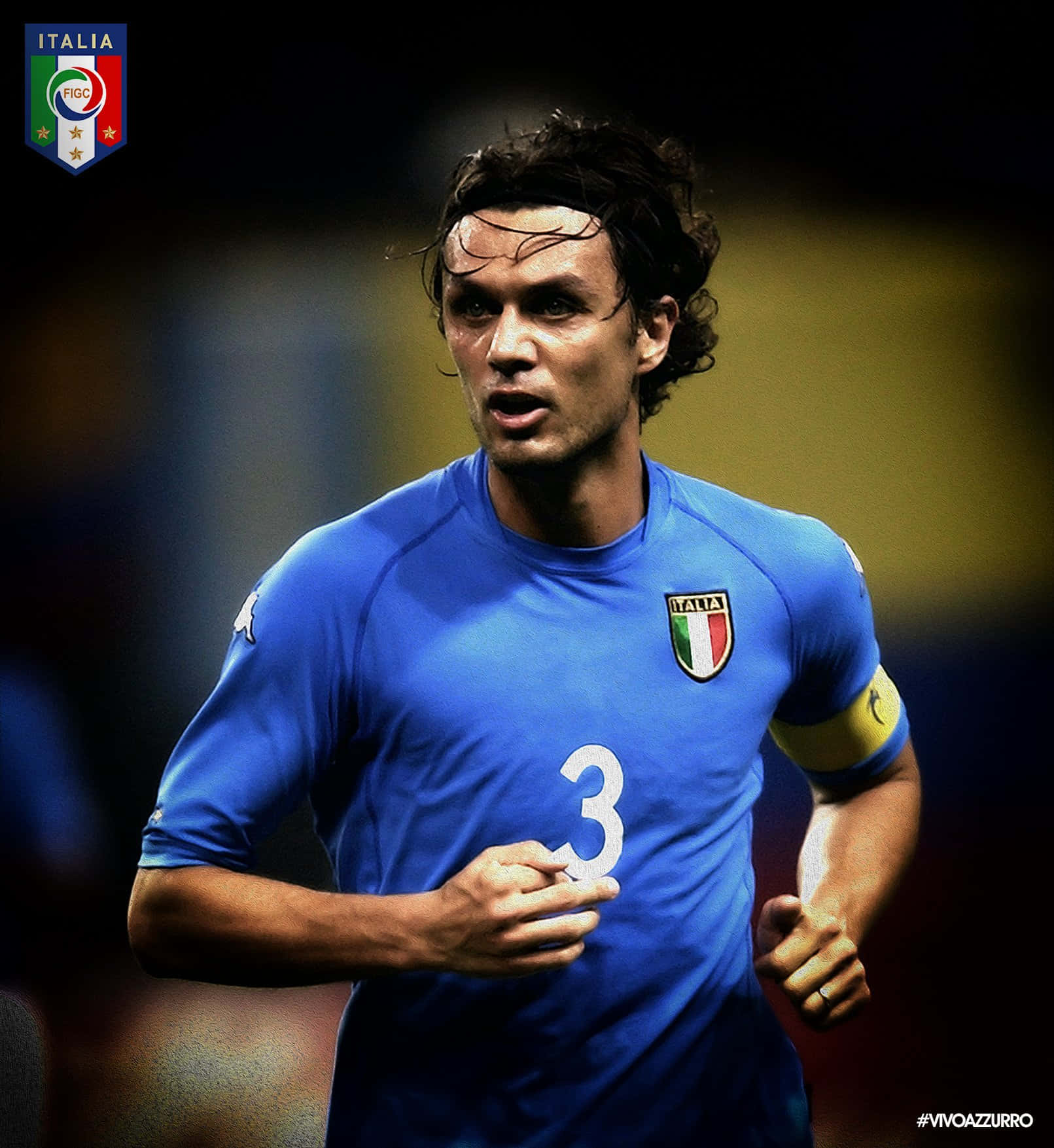 Paolo Maldini Strong Physique Background