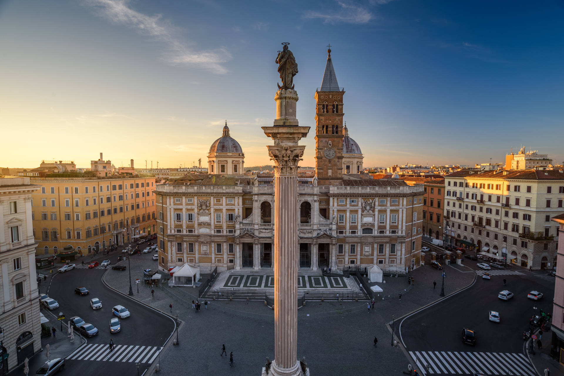 Papal Basilica In Rome Background