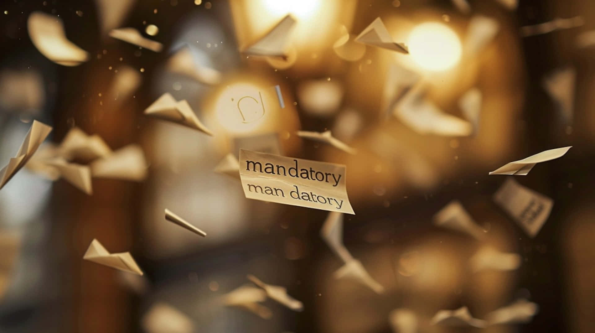 Paper Airplanesand Mandatory Sign