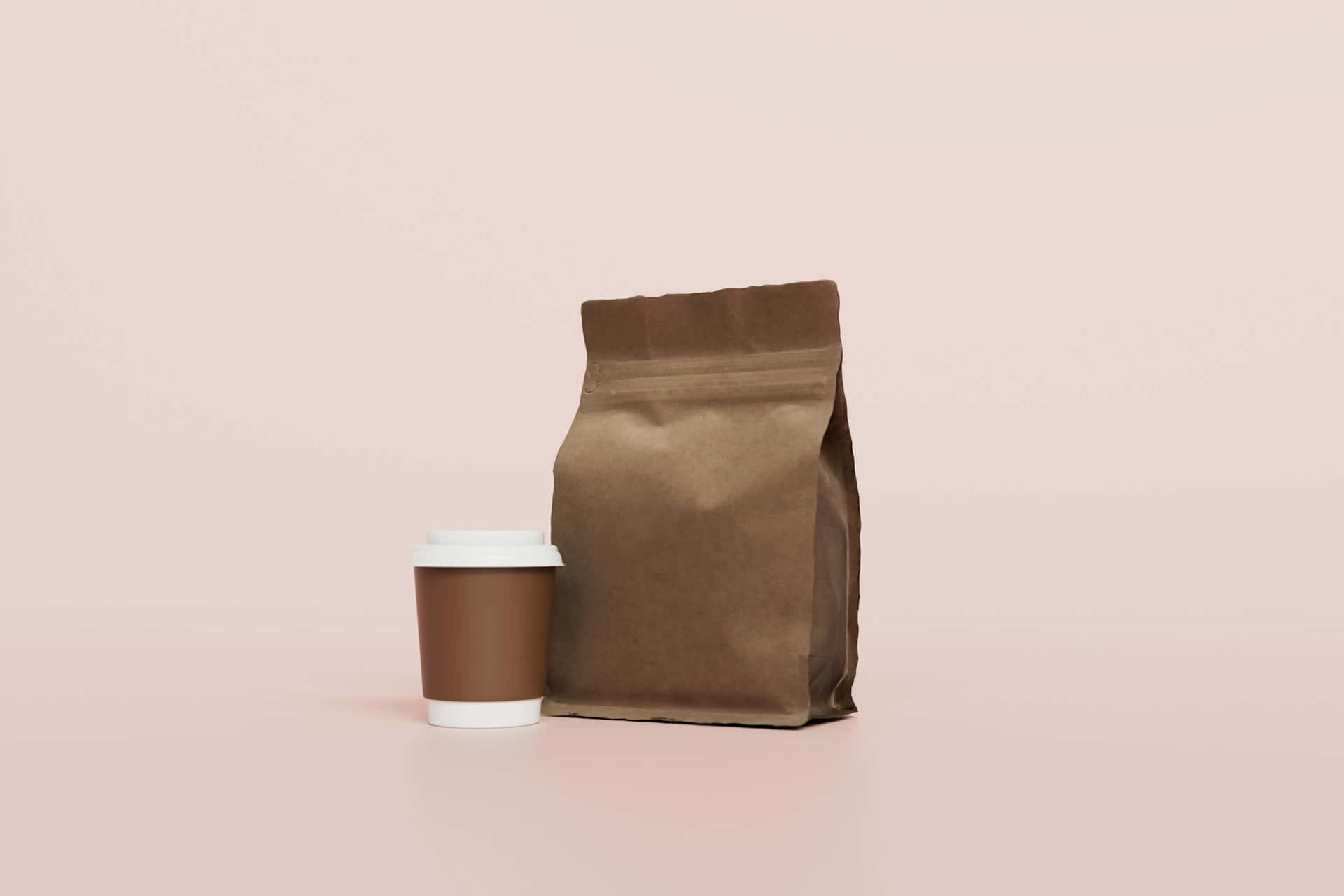 Paper Coffee Cupand Bag Mockup