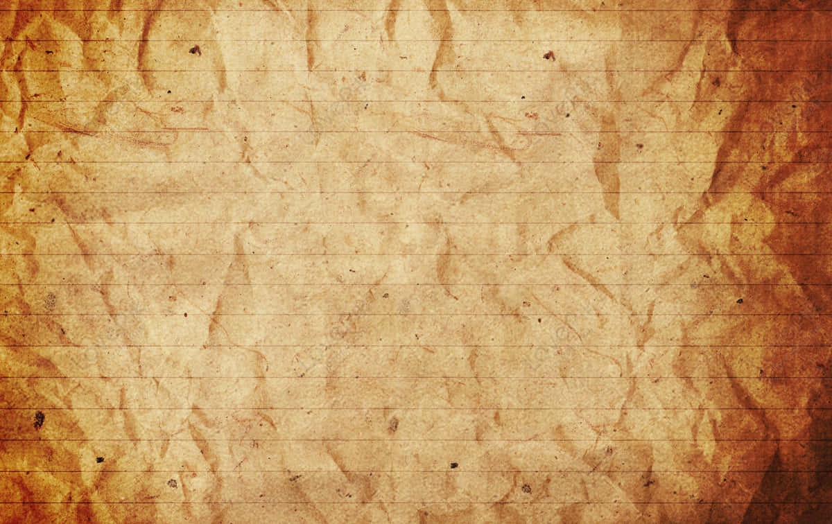 Paper Crumpled In Brown Color