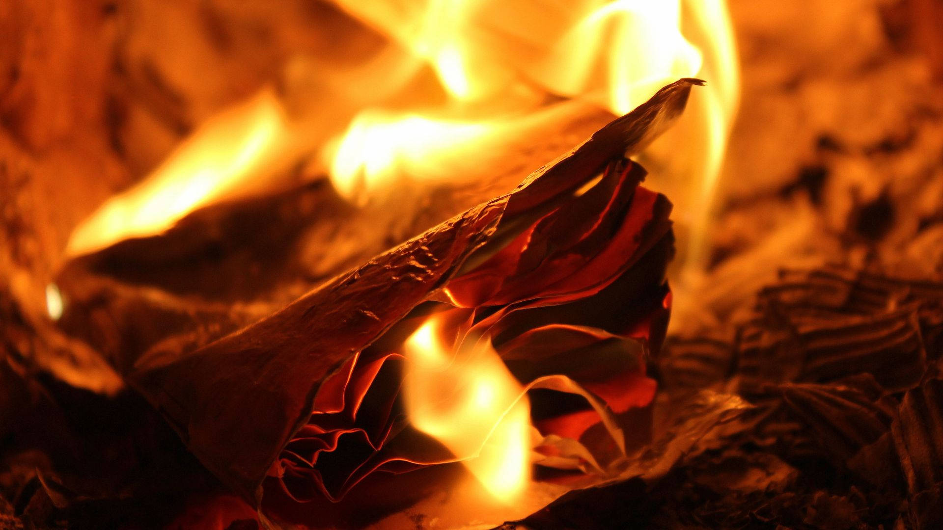 Paper Fire Heat Background