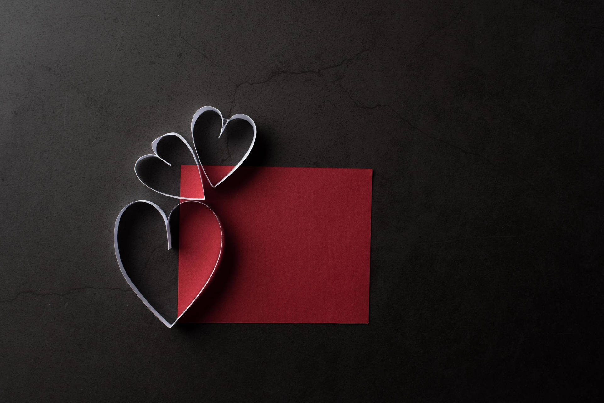 Papers Love Black And White And Red Background