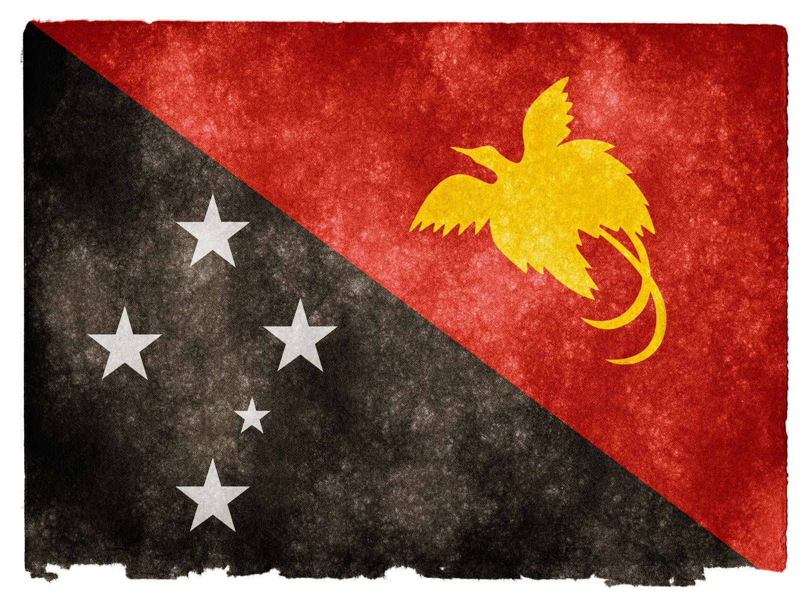 Papua New Guinea National Flag Background