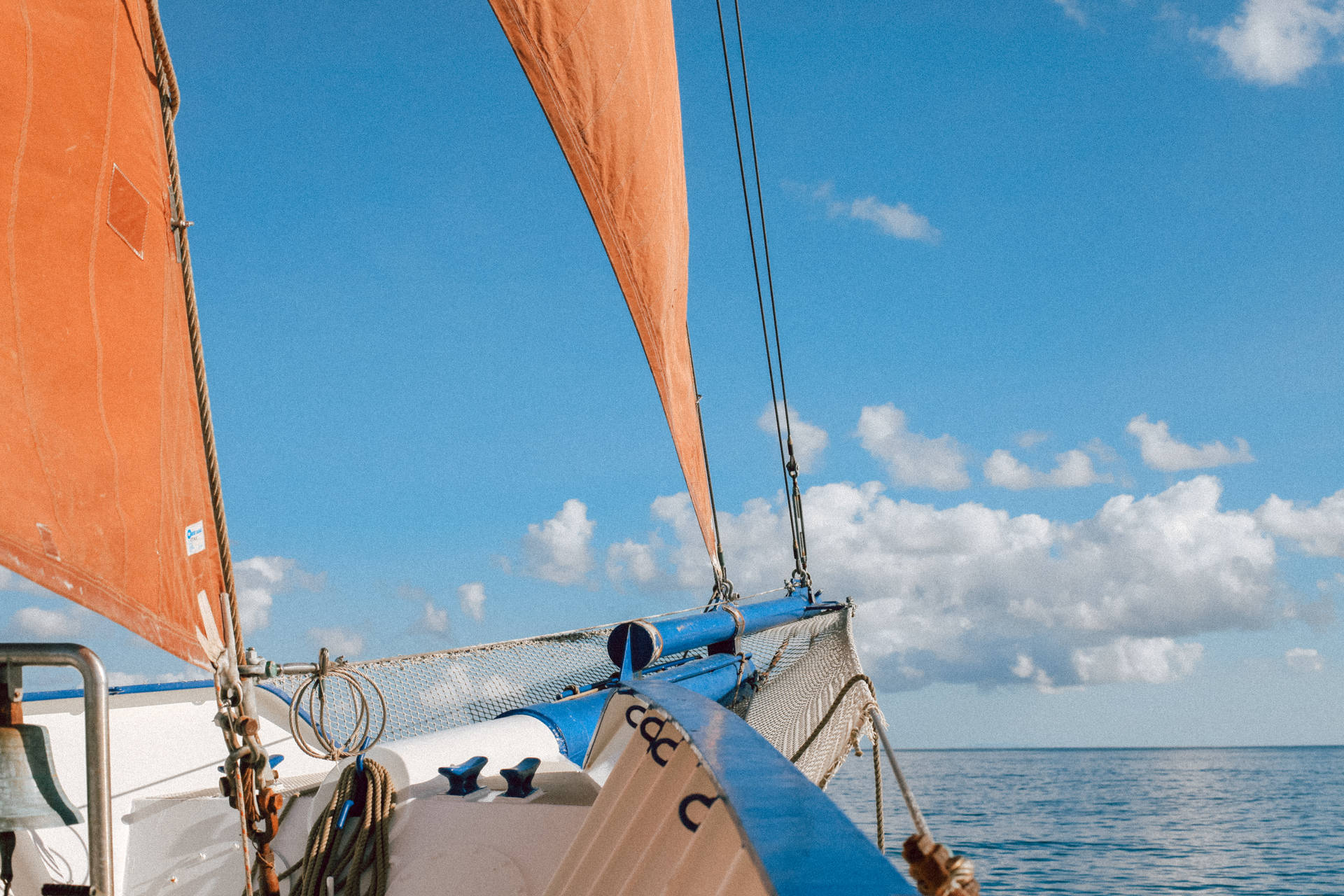 Papua New Guinea Sea Boat Background