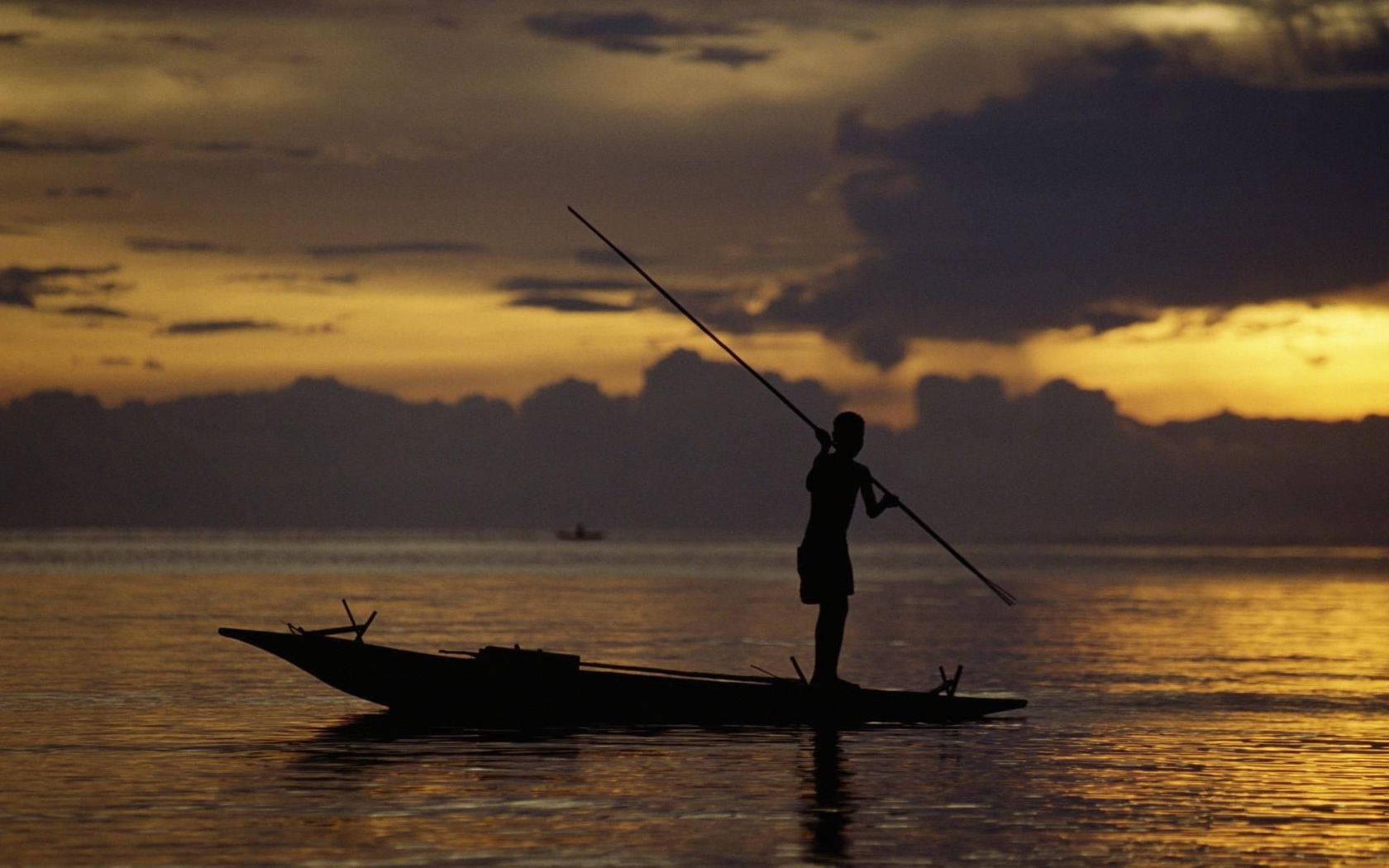 Papua New Guinea Silhouette Background