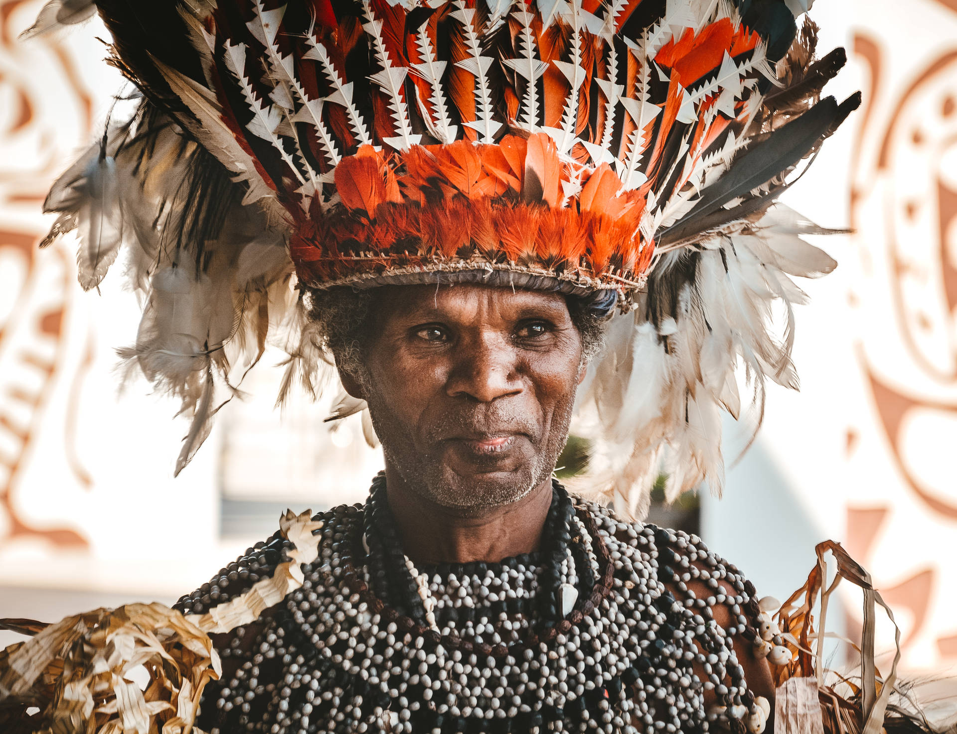 Papua New Guinea Smiling Local Background