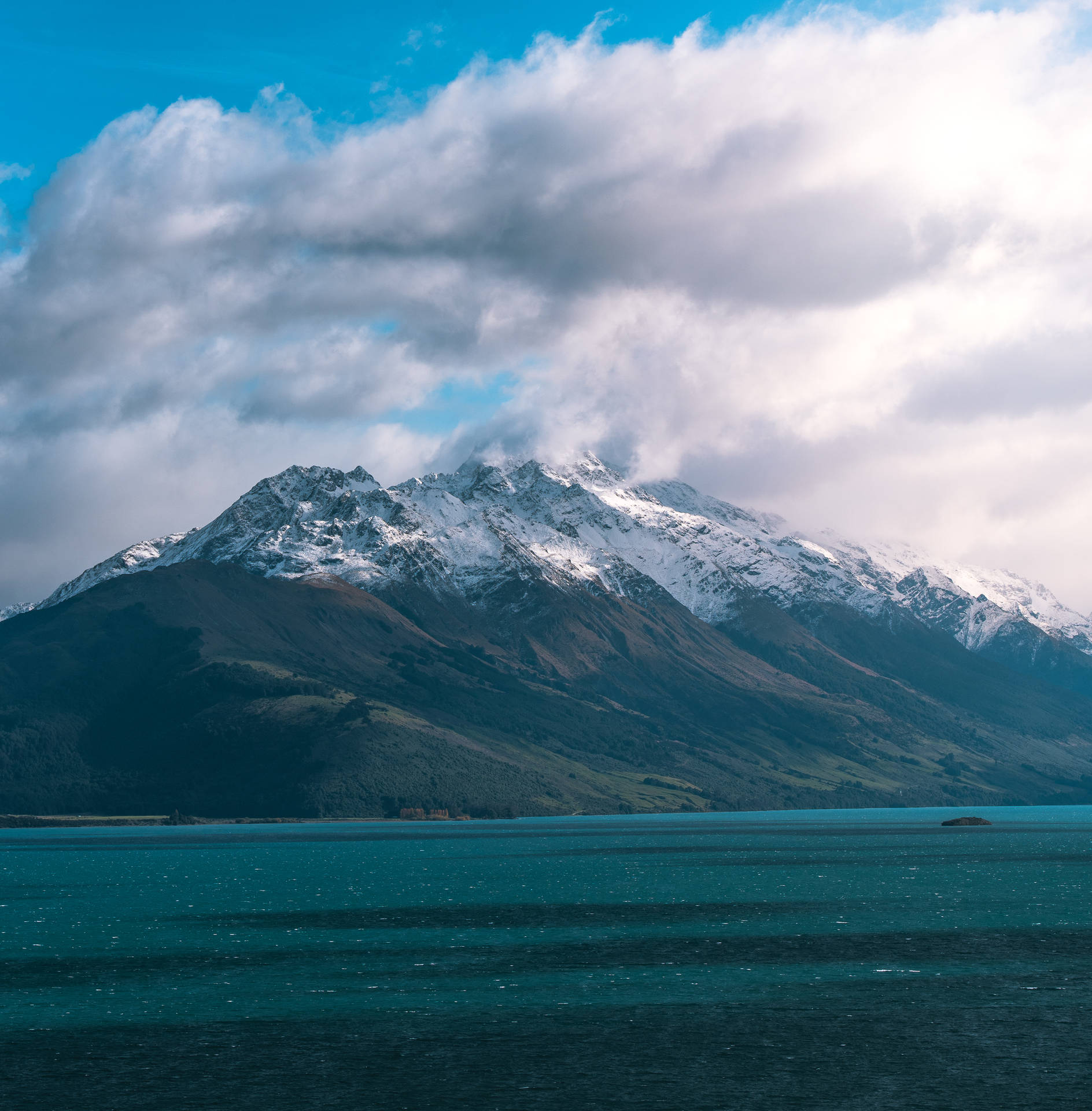 Papua New Guinea Snow Capped Mountain